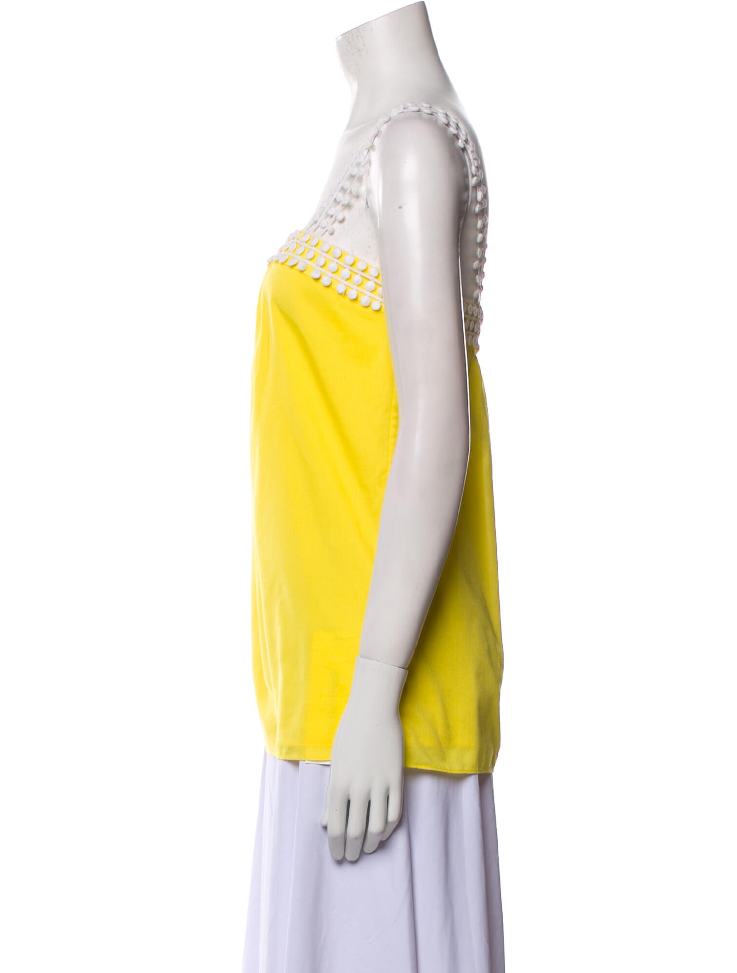 Loeffler Randall Square Neckline Sleeveless Top