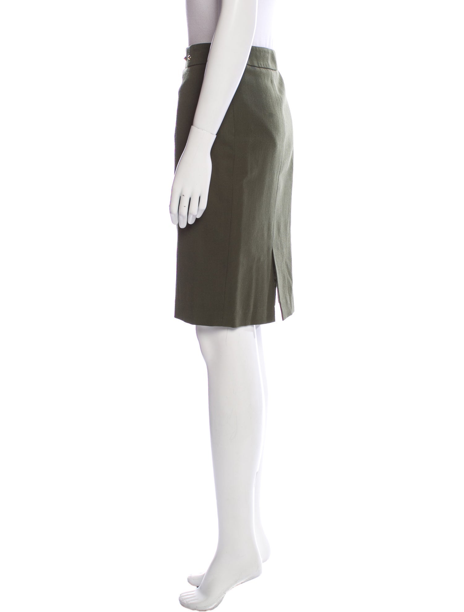 Loeffler Randall Studded Accents Knee-Length Skirt