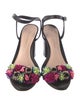 Loeffler Randall Leather Pom-Pom Embellishments Sandals