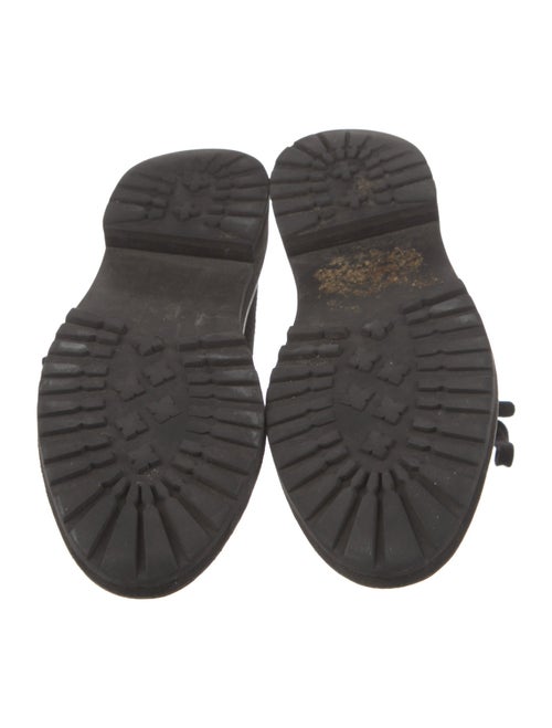 Loeffler Randall Leather Trim Embellishment Combat Boots