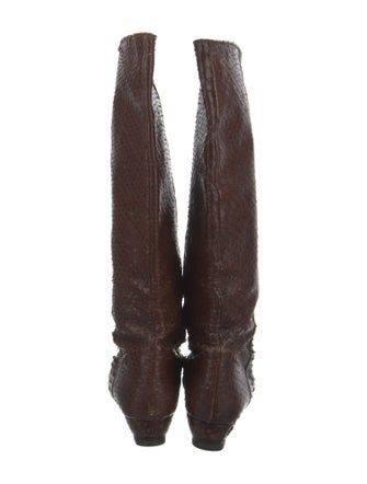 Loeffler Randall Embossed Leather Riding Boots