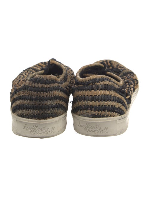 Loeffler Randall Raffia Animal Print Sneakers