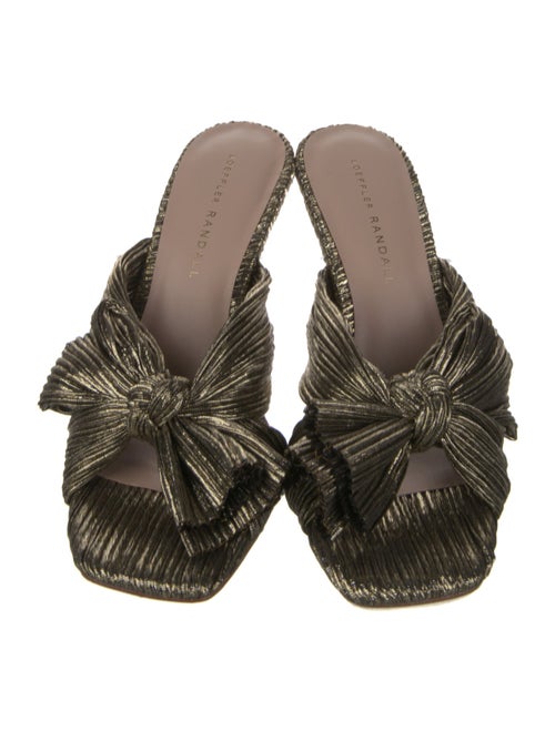 Loeffler Randall Satin Pleated Accents Slides