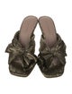 Loeffler Randall Satin Pleated Accents Slides