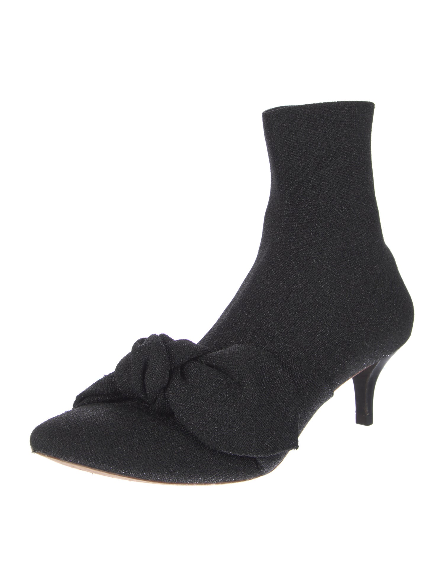 Loeffler Randall Glitter Accents Sock Boots