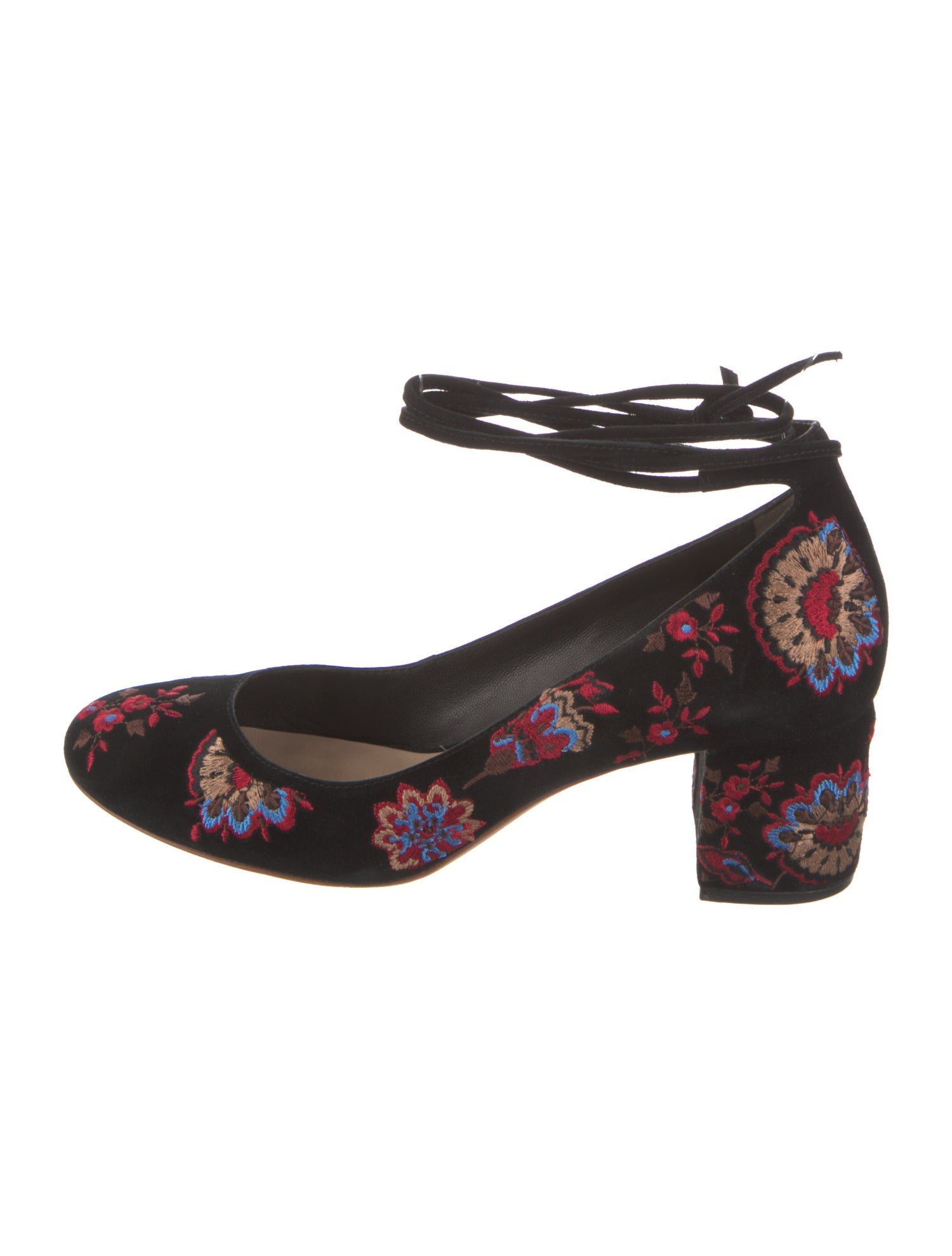 Loeffler Randall Suede Floral Print Pumps