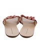 Loeffler Randall Suede Ruffle Embellishment Slides