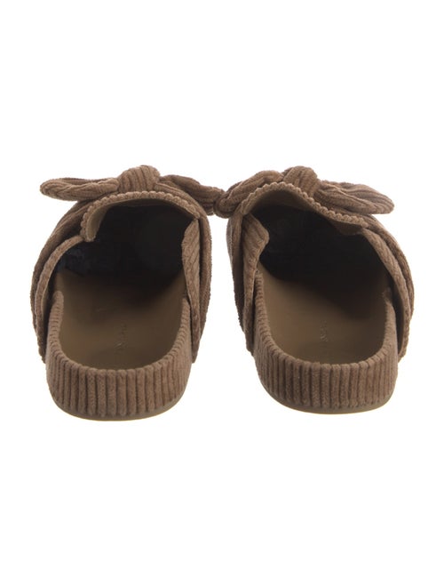 Loeffler Randall Suede Bow Accents Mules