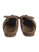 Loeffler Randall Suede Bow Accents Mules