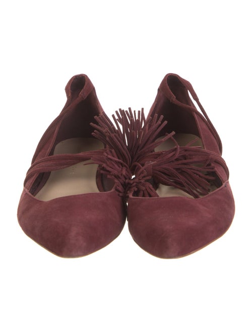 Loeffler Randall Suede Tassel Accents Flats