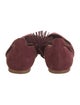 Loeffler Randall Suede Tassel Accents Flats