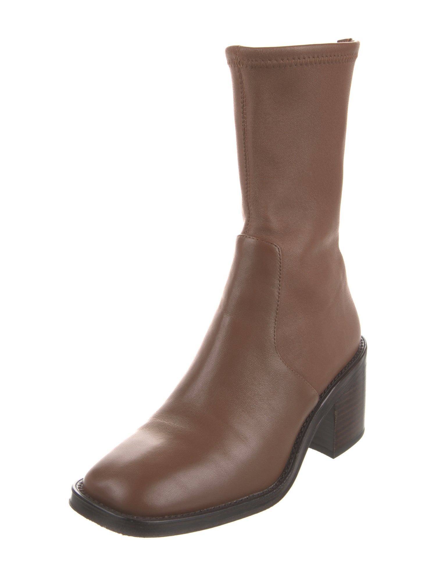 Loeffler Randall Leather Sock Boots