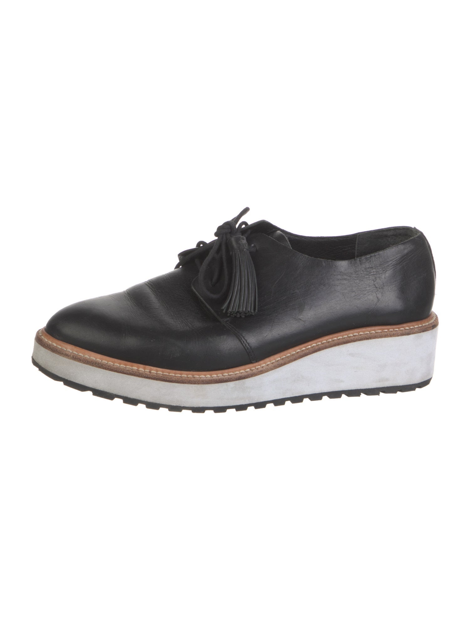 Loeffler Randall Leather Tassel Accents Oxfords