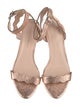 Loeffler Randall Leather Scalloped Accent Sandals