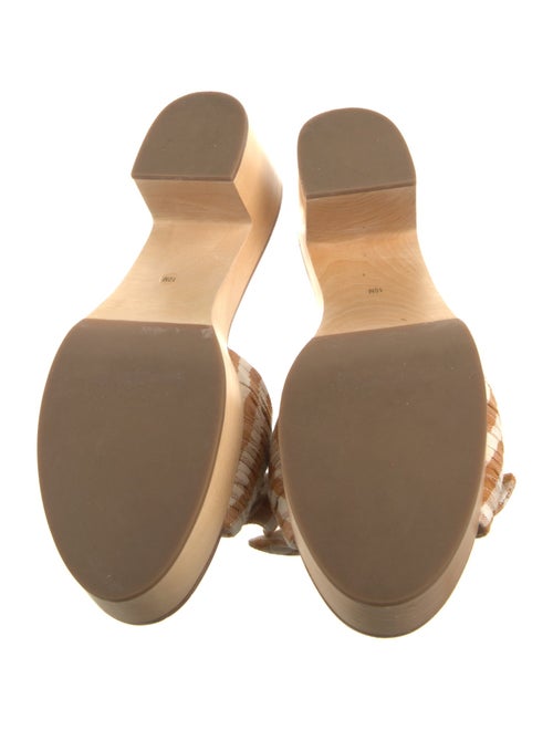 Loeffler Randall Canvas Plaid Print Slides