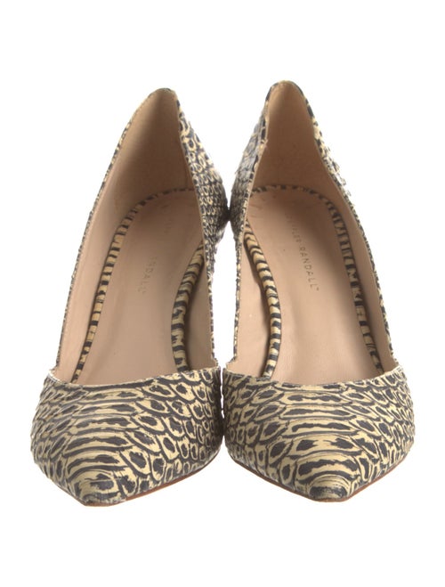 Loeffler Randall Leather Printed D'Orsay Pumps