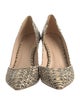 Loeffler Randall Leather Printed D'Orsay Pumps