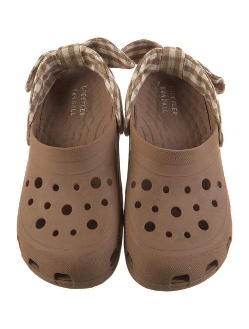 Loeffler Randall Rubber Bow Accents Slingback Flats