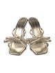Loeffler Randall Leather Bow Accents Slides