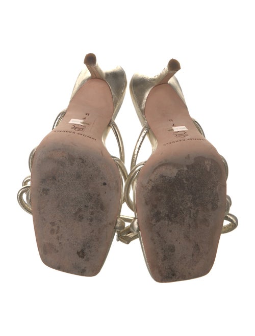 Loeffler Randall Leather Bow Accents Slides