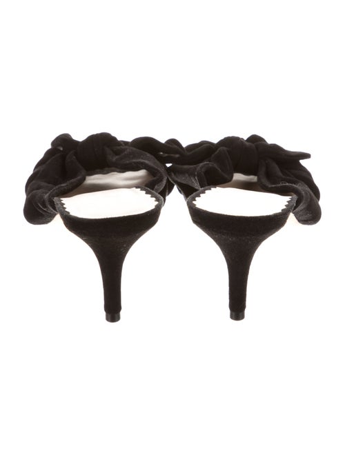 Loeffler Randall Suede Bow Accents Slides