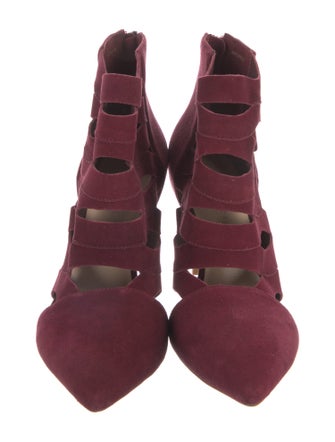 Loeffler Randall Suede Lace-Up Boots