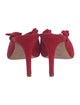 Loeffler Randall Suede Ruffle Embellishment Mules