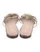 Loeffler Randall Leather Animal Print Slides