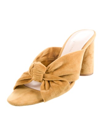 Loeffler Randall Velvet Cutout Accent Slides