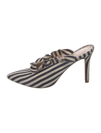 Loeffler Randall Canvas Striped Mules