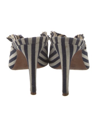 Loeffler Randall Canvas Striped Mules
