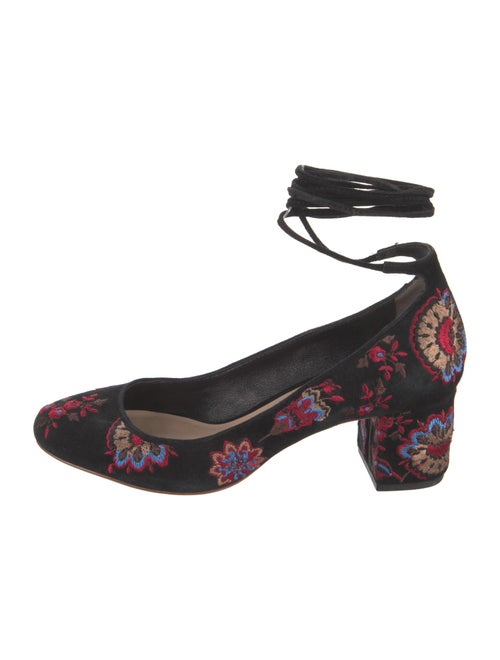 Loeffler Randall Suede Floral Print Pumps