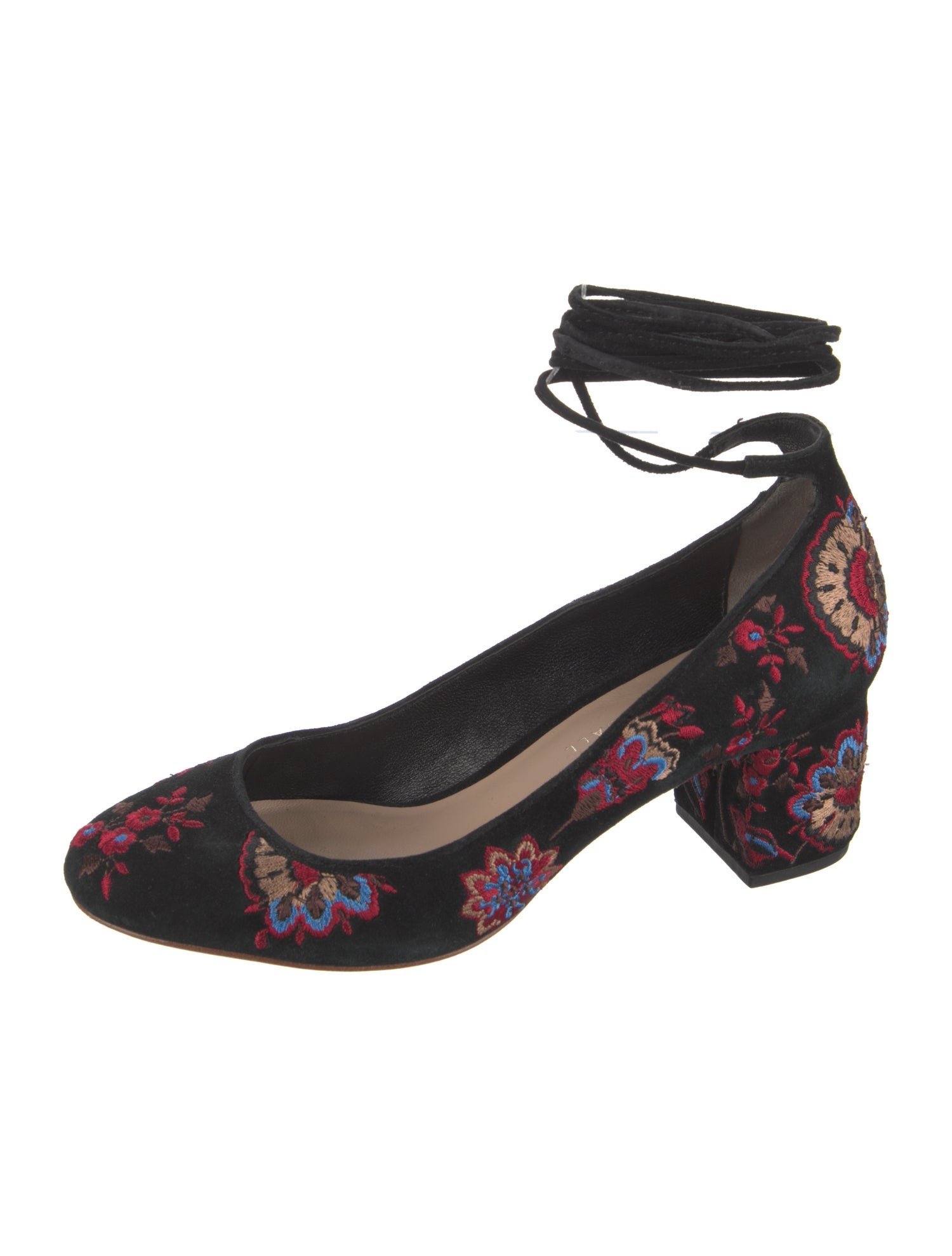 Loeffler Randall Suede Floral Print Pumps