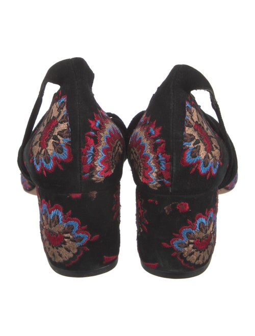 Loeffler Randall Suede Floral Print Pumps