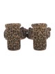 Loeffler Randall Animal Print Bow Accents Slides