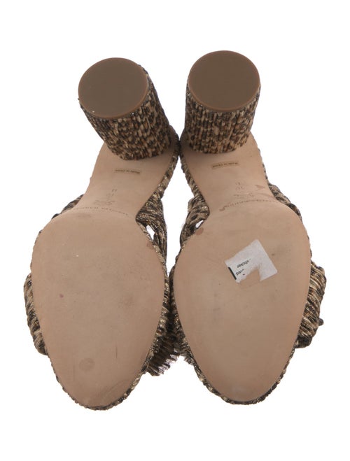 Loeffler Randall Animal Print Bow Accents Slides