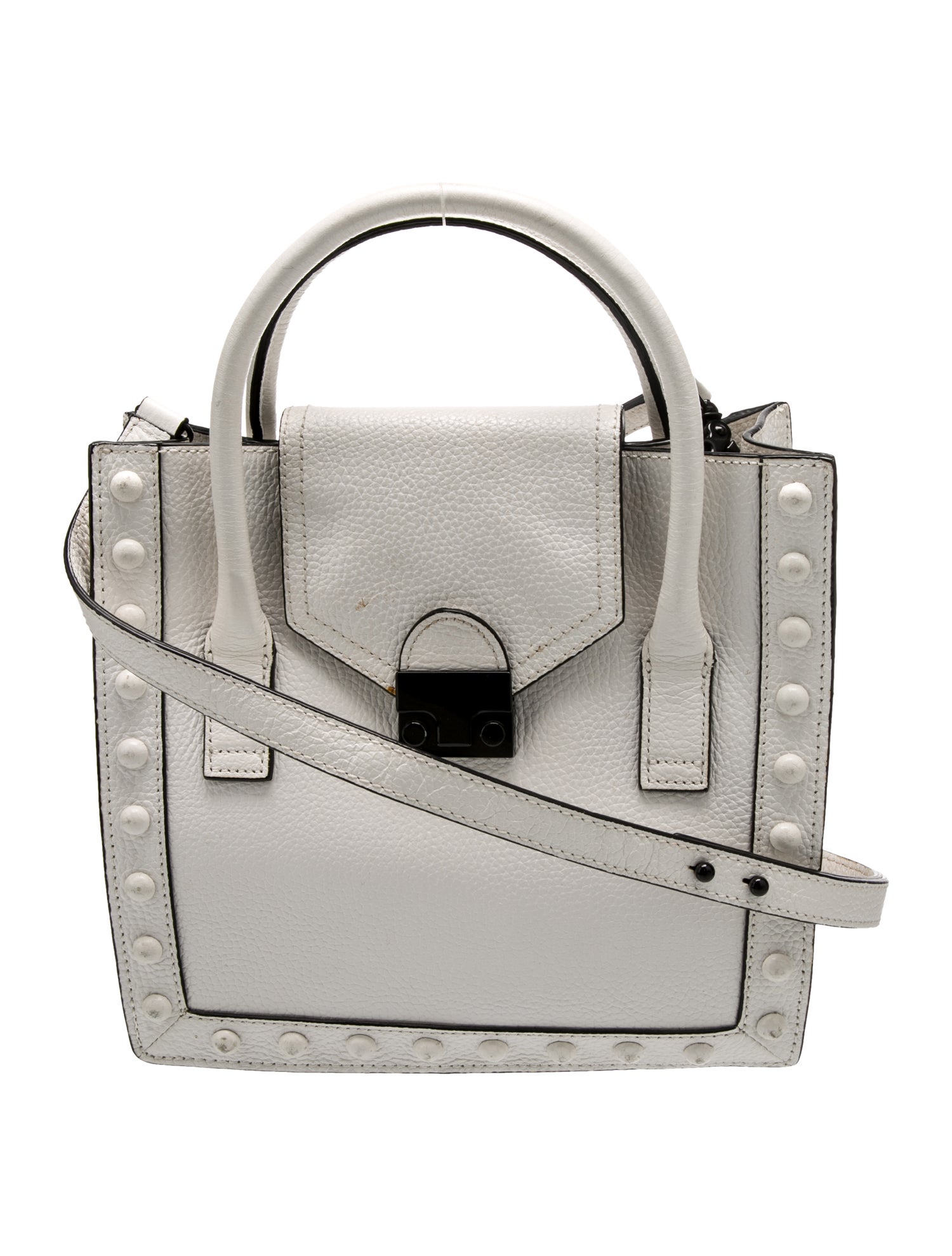 Loeffler Randall Leather Top Handle Bag