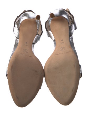 Loeffler Randall Leather Scalloped Accent Sandals