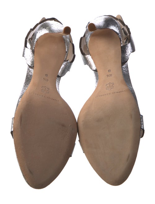 Loeffler Randall Leather Scalloped Accent Sandals