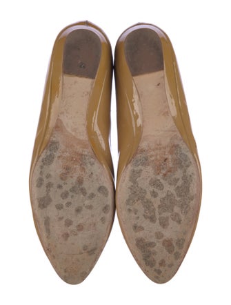 Loeffler Randall Patent Leather Ruffle Embellishment Flats