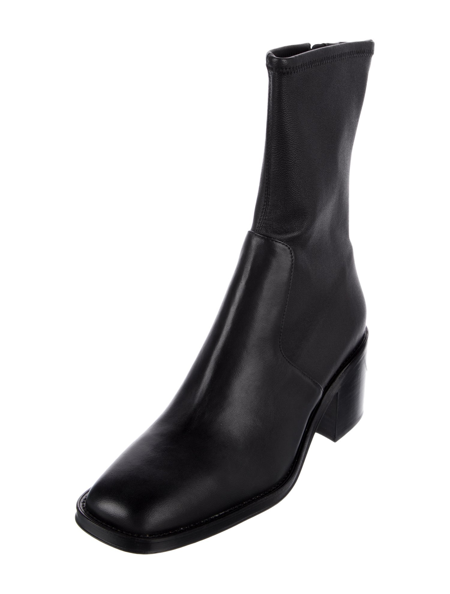 Loeffler Randall Leather Sock Boots