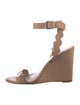Loeffler Randall Leather Scalloped Accent Sandals