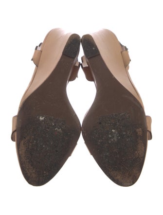 Loeffler Randall Leather Scalloped Accent Sandals