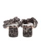 Loeffler Randall Animal Print Bow Accents Slides