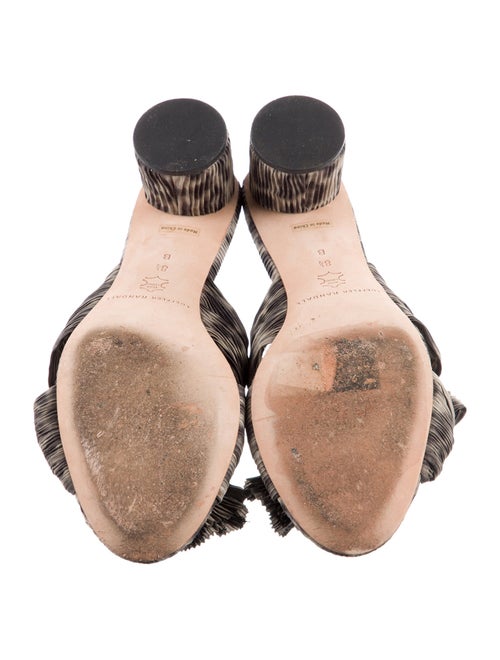 Loeffler Randall Animal Print Bow Accents Slides