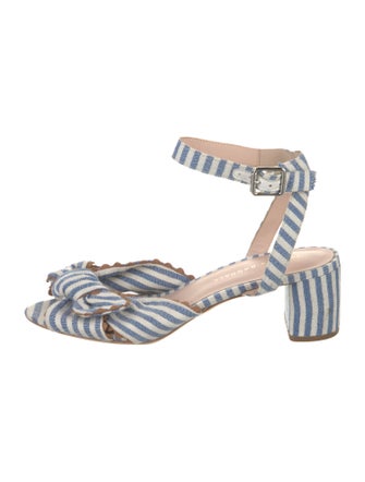 Loeffler Randall Canvas Striped Sandals