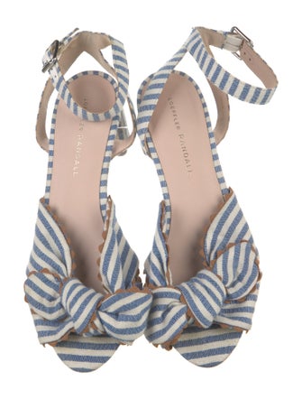 Loeffler Randall Canvas Striped Sandals