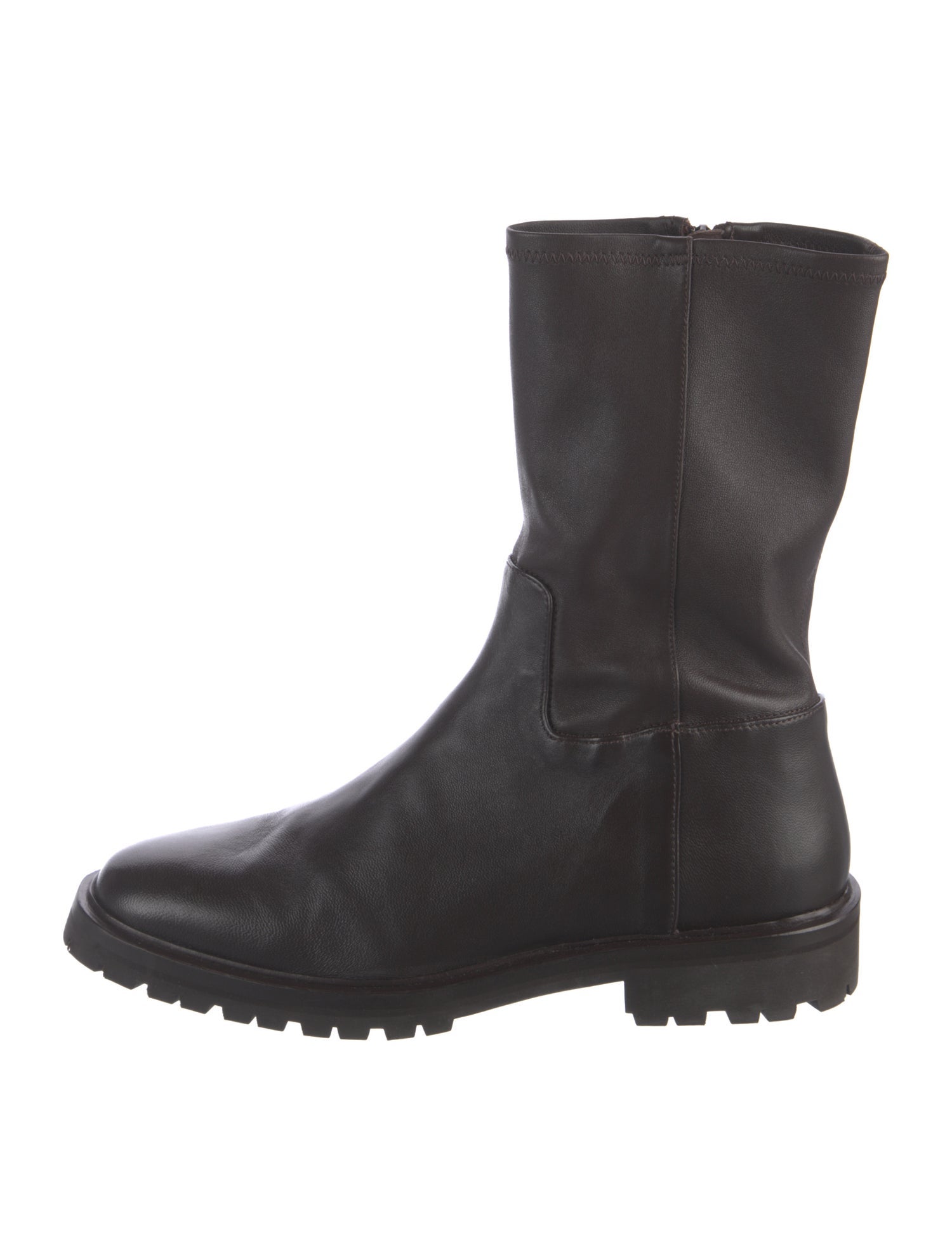 Loeffler Randall Leather Moto Boots