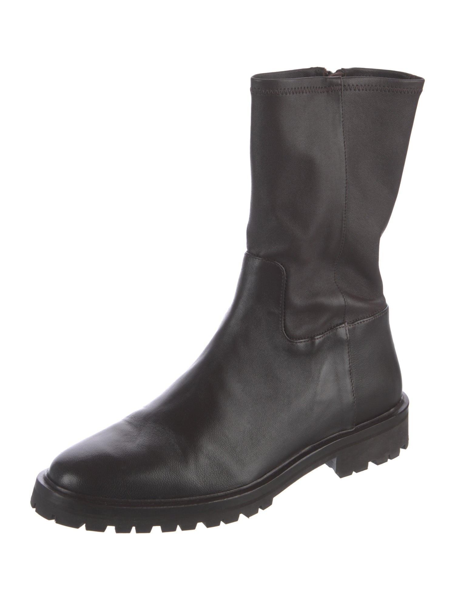 Loeffler Randall Leather Moto Boots