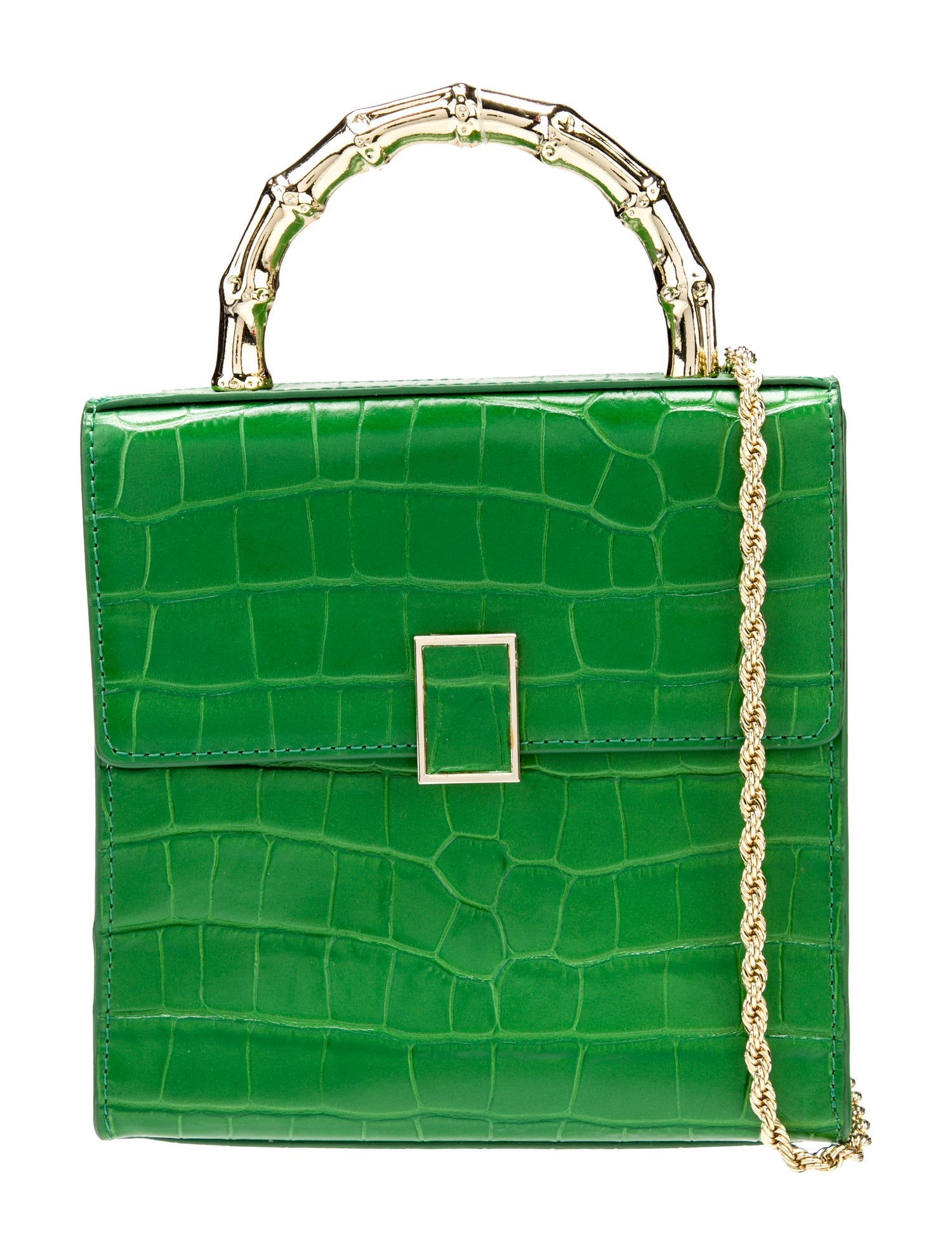 Loeffler Randall Embossed Leather Top Handle Bag